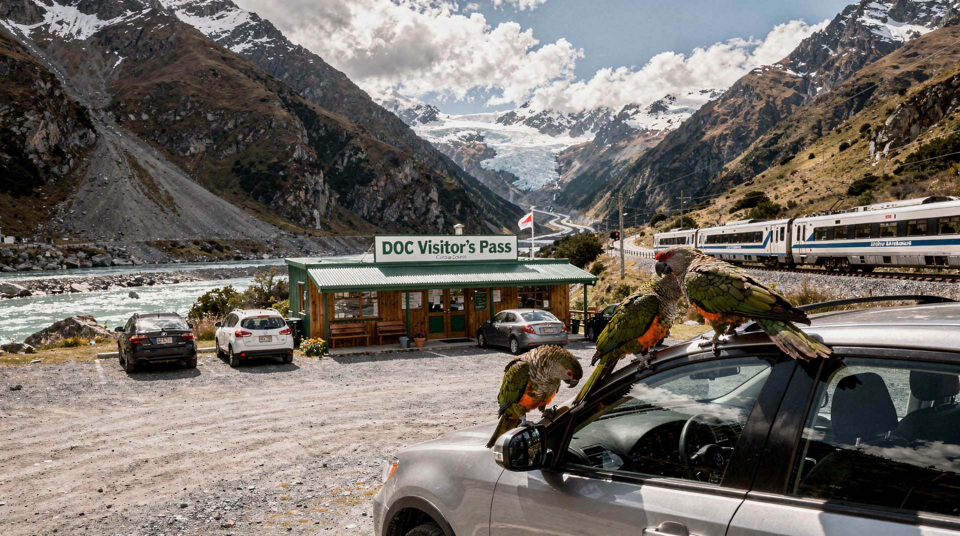 Day trip a Arthur's Pass saindo de Christchurch