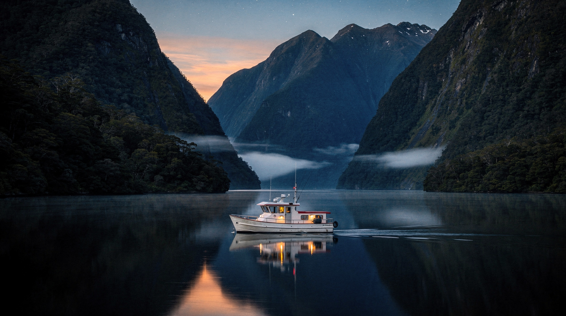 Guia de cruzeiro em Doubtful Sound — o outro fiorde da Nova Zelândia