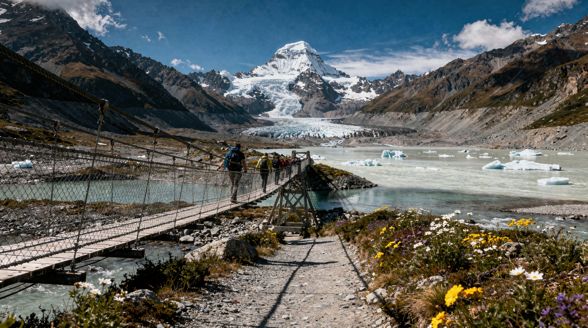 Hooker Valley Track — caminhada de dia em Aoraki/Mt Cook