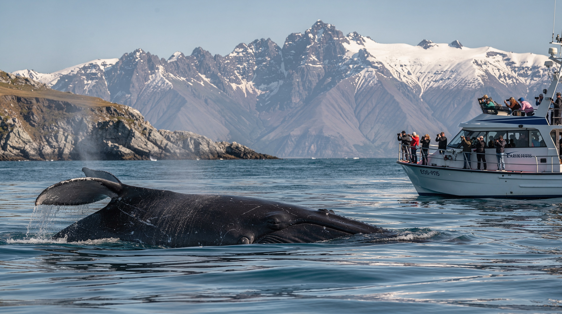 Observação de baleias em Kaikoura