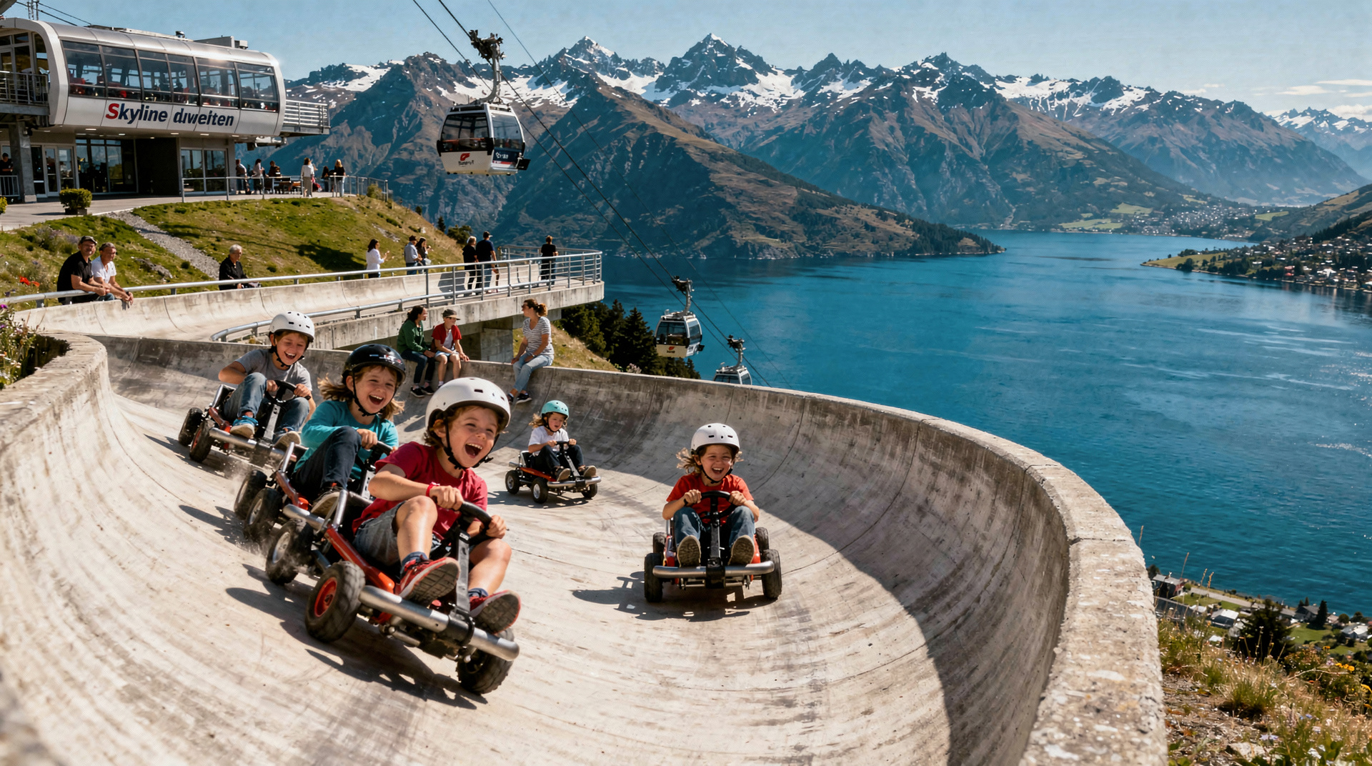 Queenstown com crianças — atividades para famílias e guia de idades