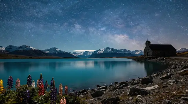 Lac Tekapo : vol panoramique de 50 minutes au-dessus du Mount Cook