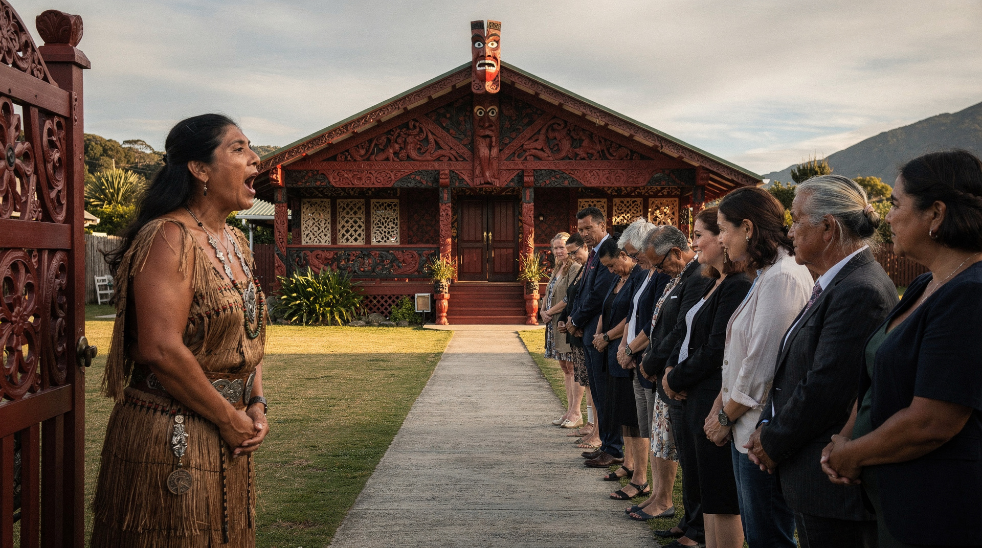 Etiqueta no marae para visitantes