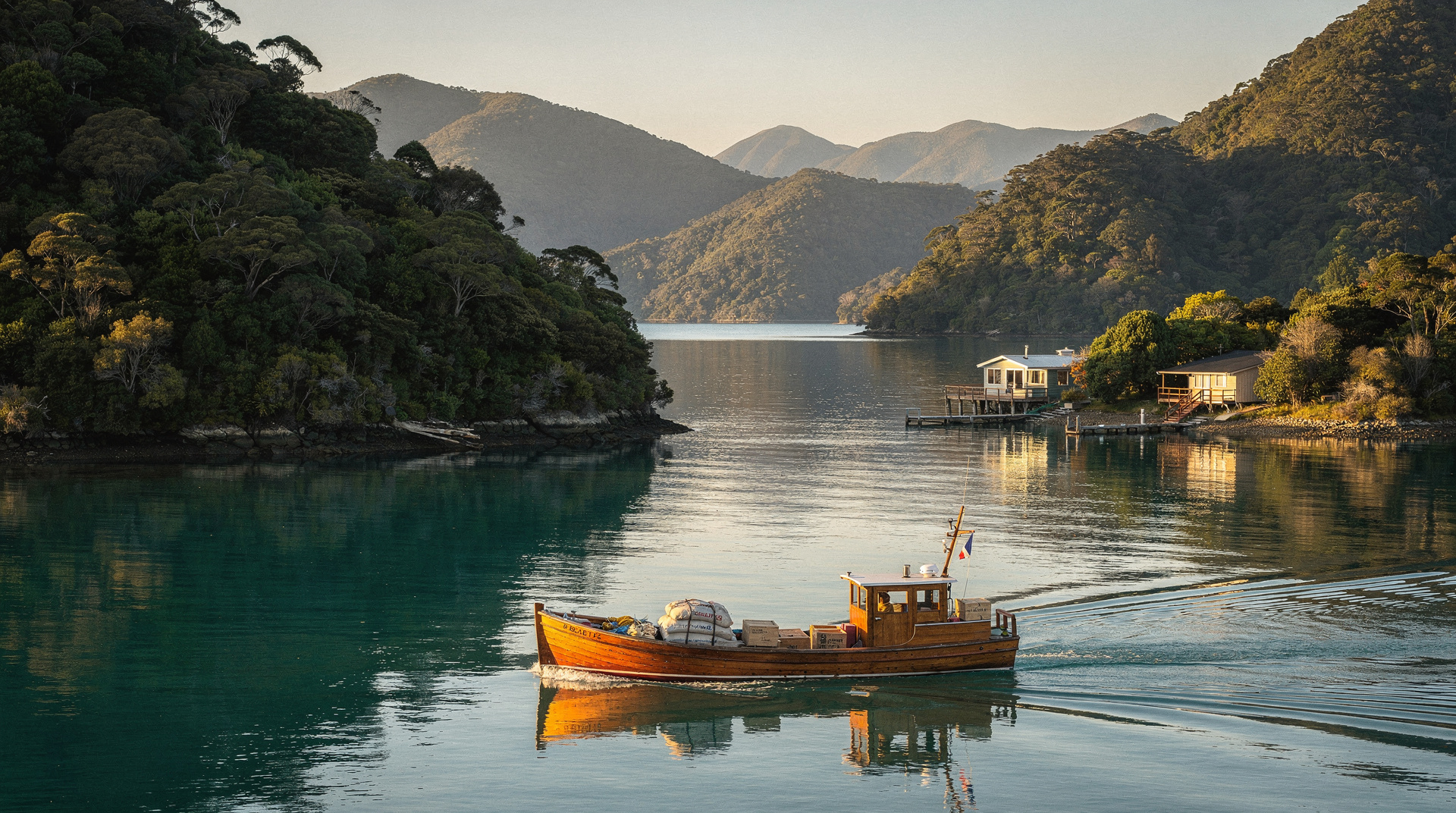 Cruzeiro nos Marlborough Sounds — os vales afogados do norte
