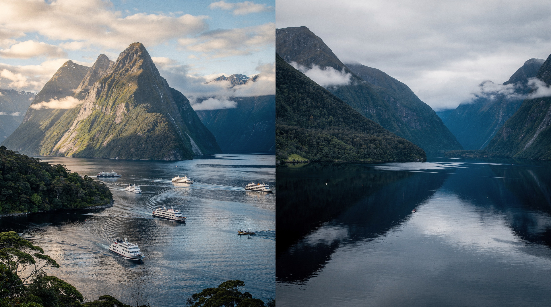 Milford Sound vs Doubtful Sound