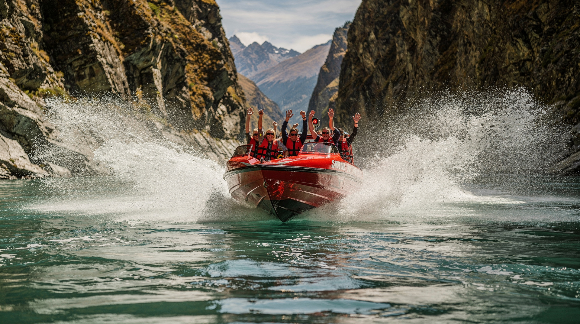 Shotover Jet — o passeio de barco a jato no canhão de Queenstown