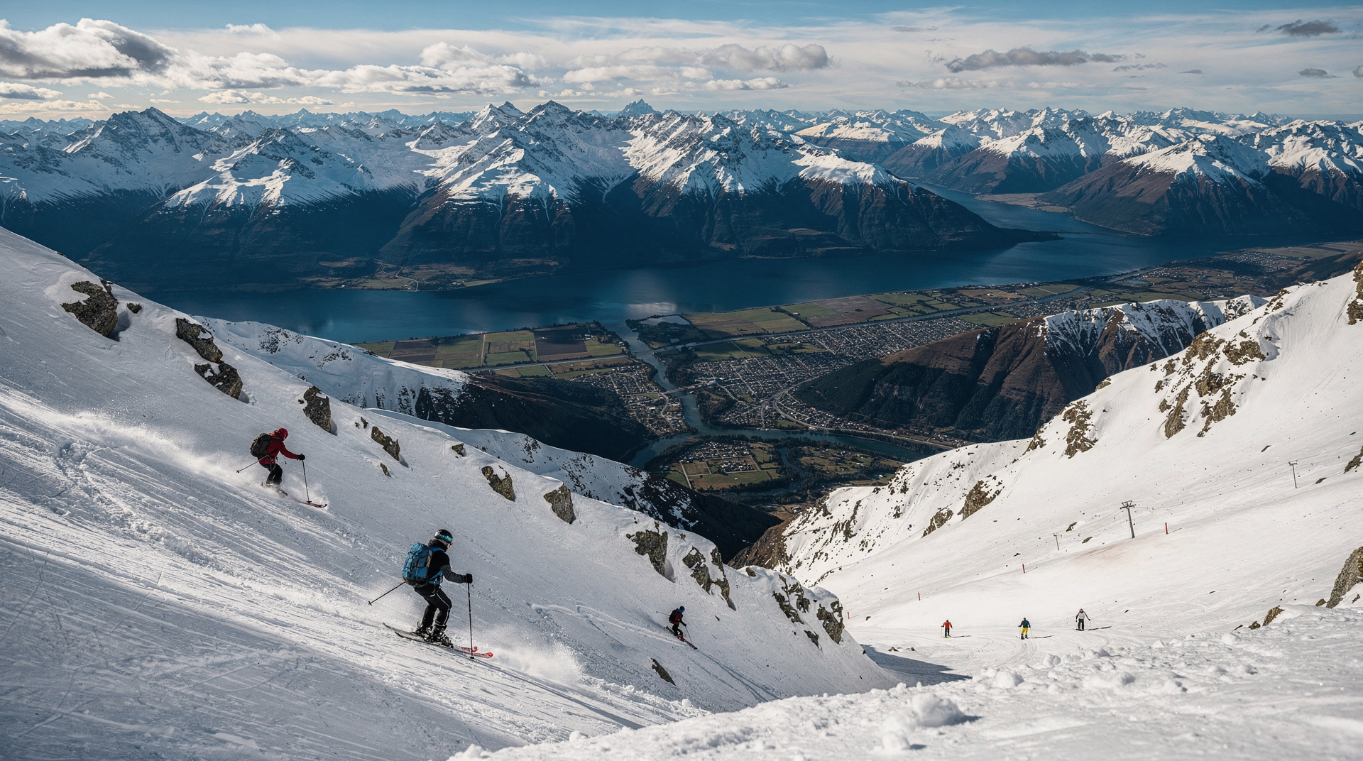 Ski em Treble Cone — o melhor campo de ski avançado da Nova Zelândia