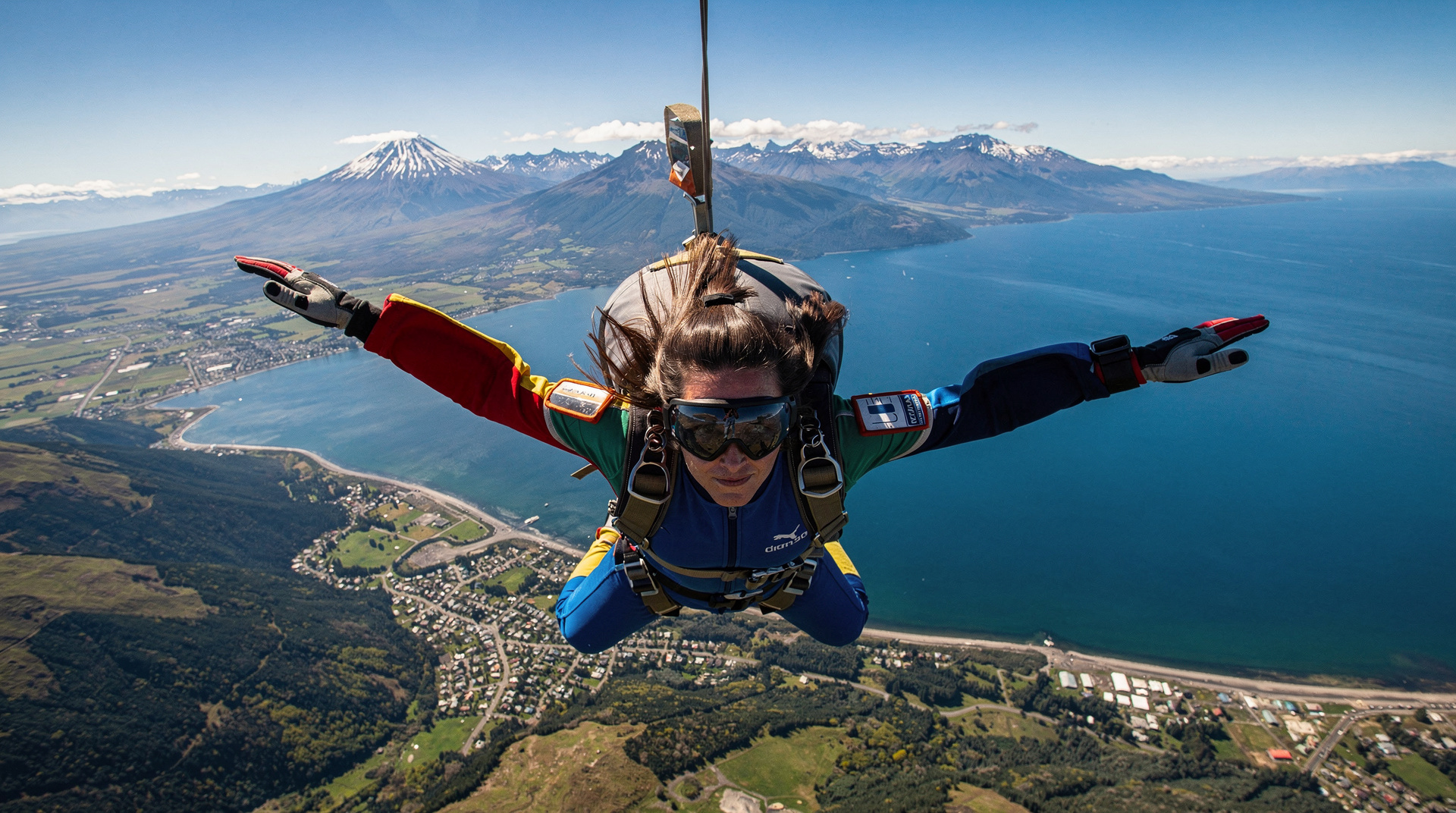 Salto de paraquedas em Taupo — o maior salto em tandem da Nova Zelândia