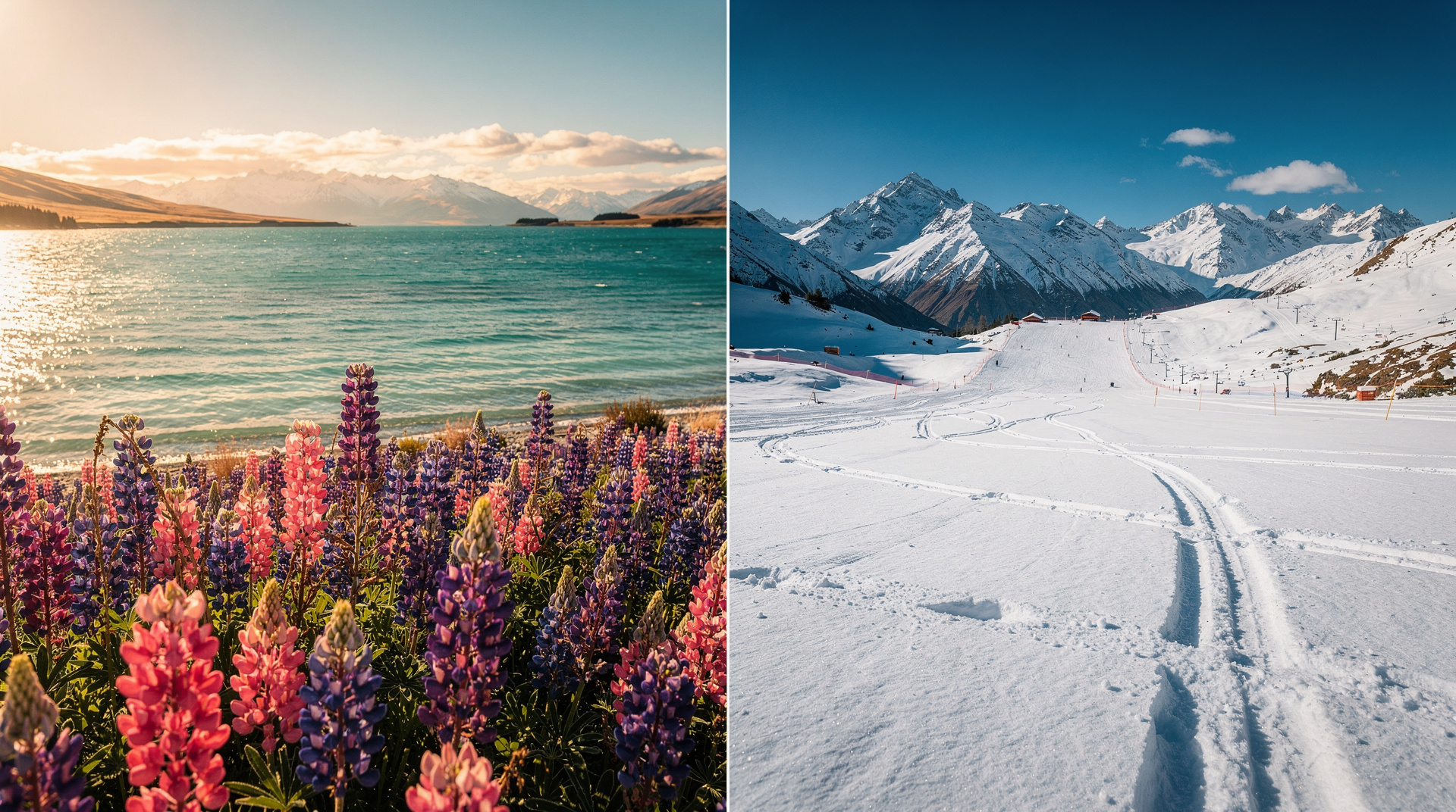 Verão vs inverno na Nova Zelândia