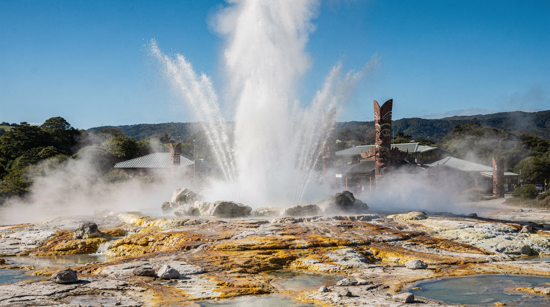 Te Puia — centro cultural Maori e geotermal de Rotorua